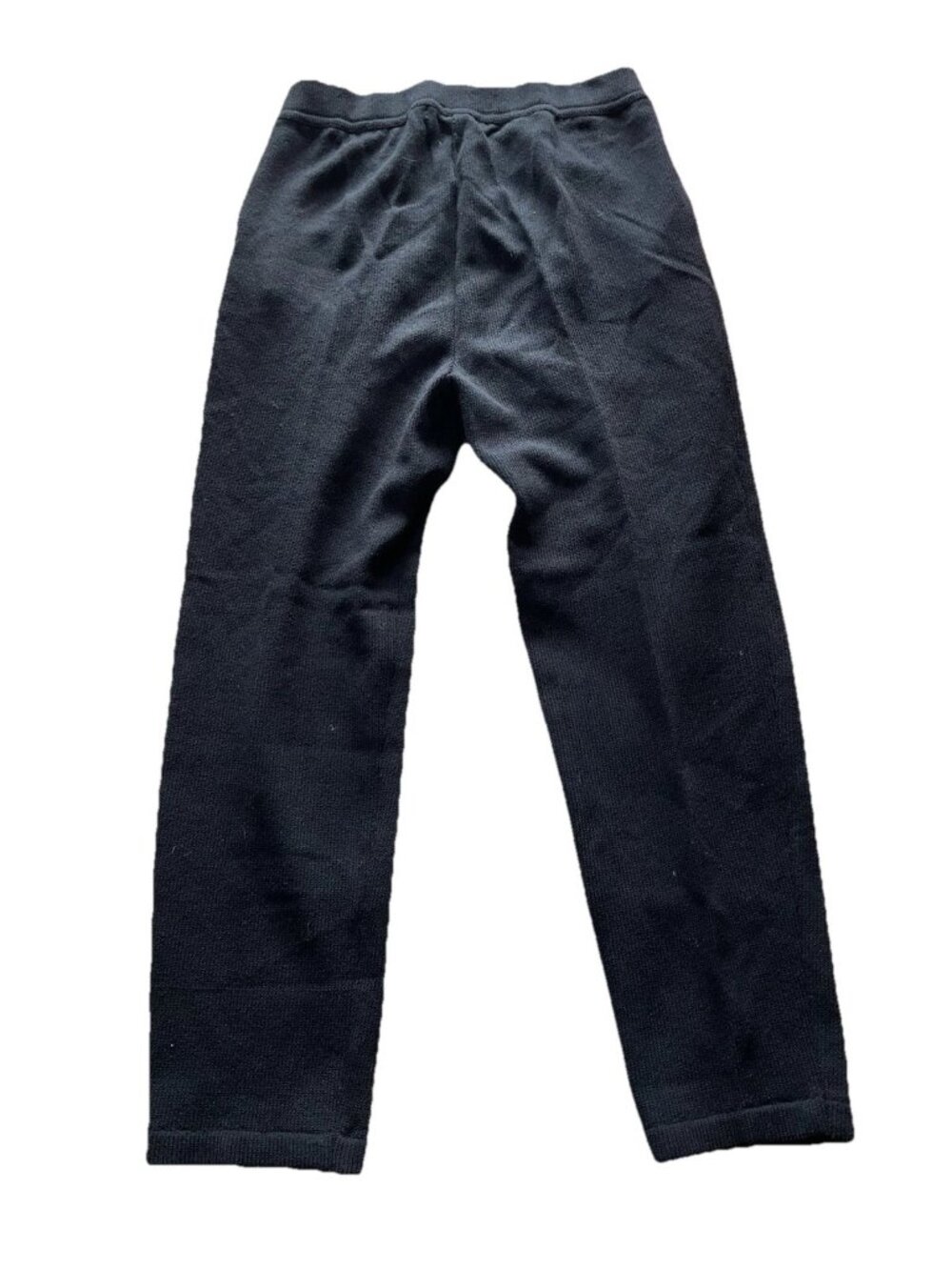 Tesori Women’s Wool Rayon Pants Knit Large Black Designer